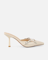 Ankana Stone Buckle Detail Mule Court Shoes