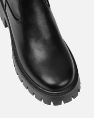 Bjorn Black Stretch Chunky Over The Knee Boots