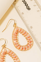 Blushing Teardrop Sparkles Earrings