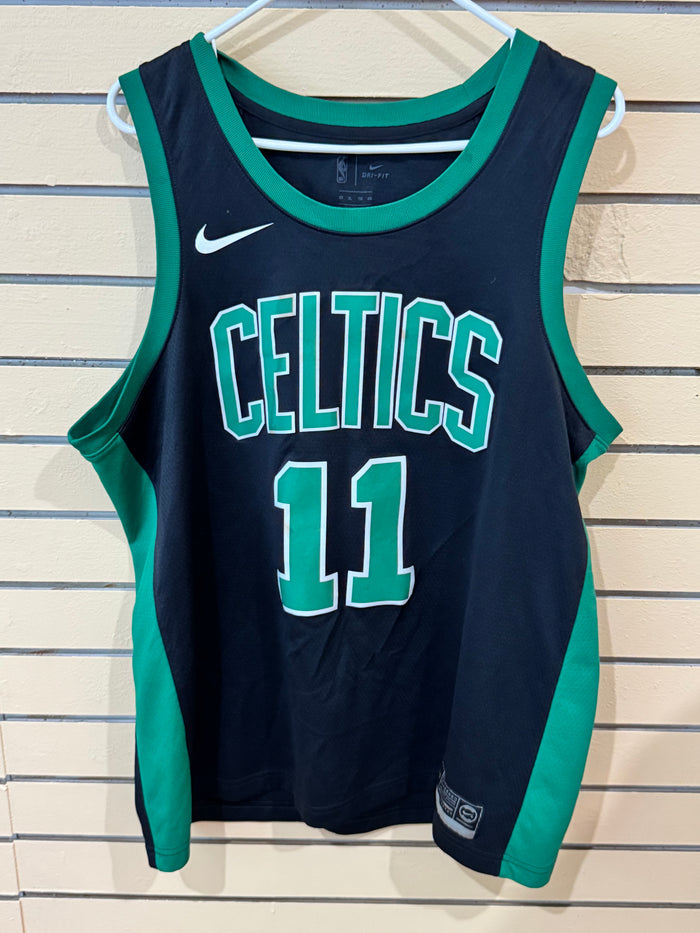 Nike Boston Celtics #11 Statement Edition swingman jersey size xl black and green
