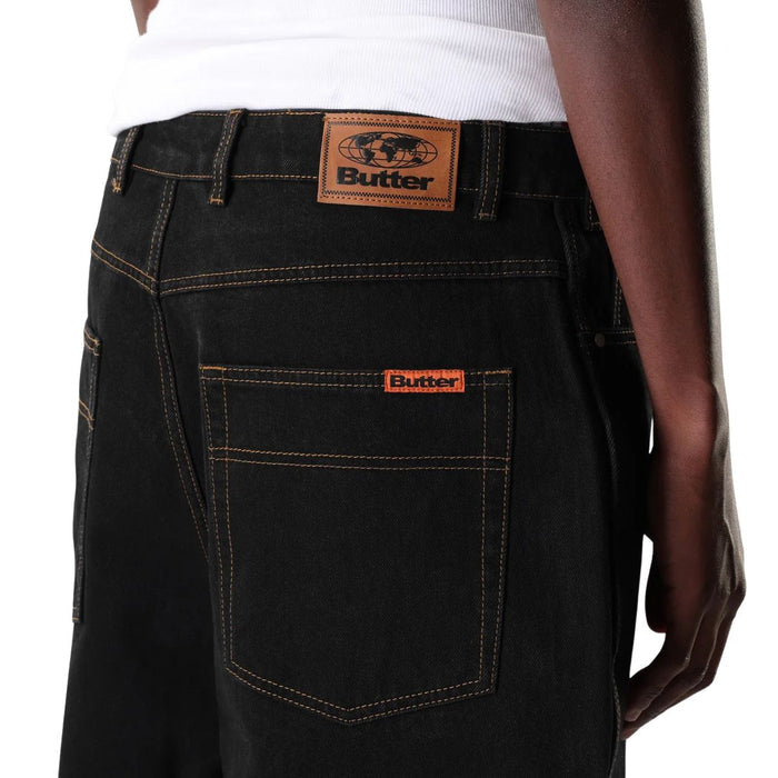 Butter Goods Baggy Denim Jeans Black Washed