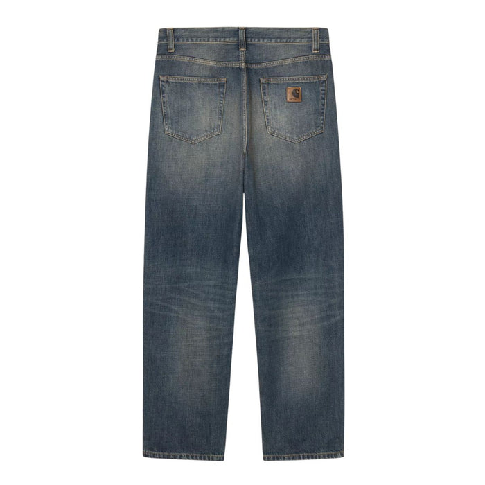 Carhartt WIP Aaron Pant Blue Mid Worn Used