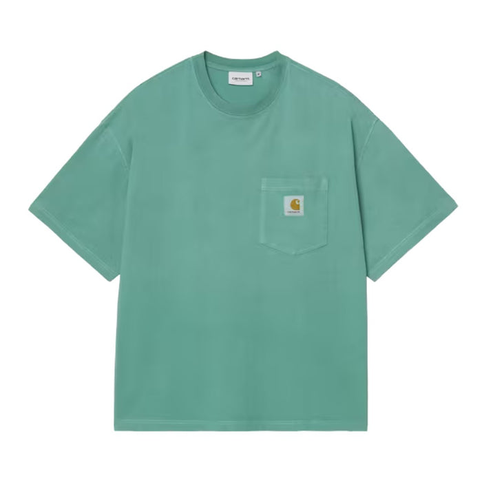 Carhartt WIP Hudson Pocket T-Shirt Saguro Chalk Wash