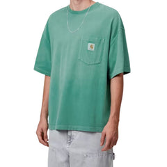 Carhartt WIP Hudson Pocket T-Shirt Saguro Chalk Wash