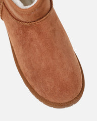 Cari Tan Faux Suede Ultra Low Boots