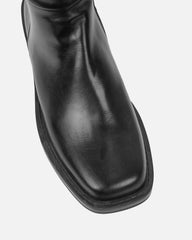 Darell Black Flat Over The Knee Boots