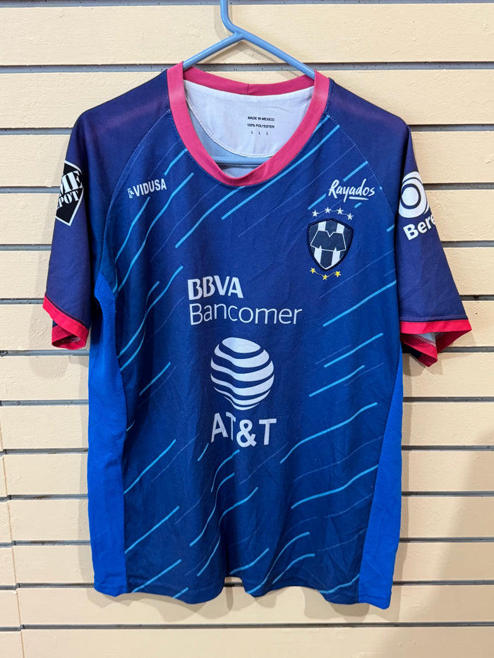 PUMA C.F. Monterrey (Rayados) 2018/2019 Blue & Pink Away Jersey size large