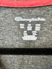 Champion branded gray Heathered Impact Poly t-shirt size 2xl featuring a "Georgia Bulldogs" graphic.