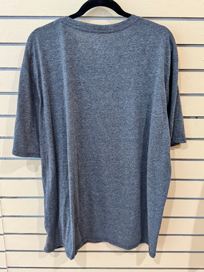 Champion branded gray Heathered Impact Poly t-shirt size 2xl featuring a "Georgia Bulldogs" graphic.