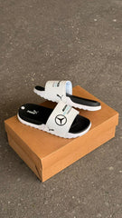 CHANCLAS PUMA AMG BLANCA NEGRA