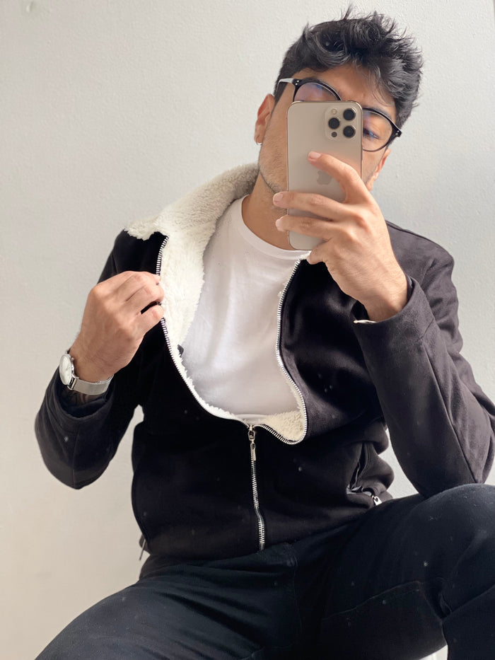 CHAQUETA GAMUZA PELUCHE
