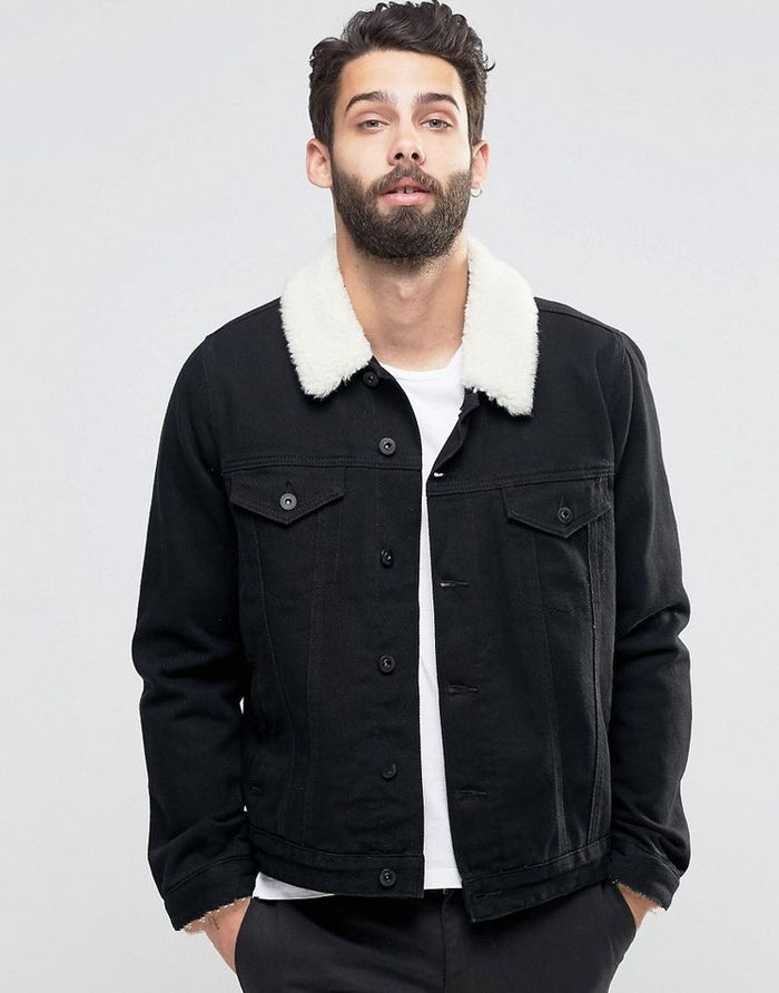 CHAQUETA JEAN CUELLO PELUCJE