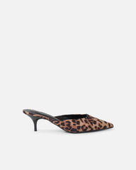 Carson Leopard Print Kitten Heeled Mules