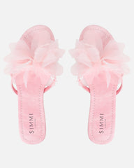 Shole Pink Wash Flat Sandals