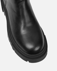 Bernard Black Chunky Knee Boots
