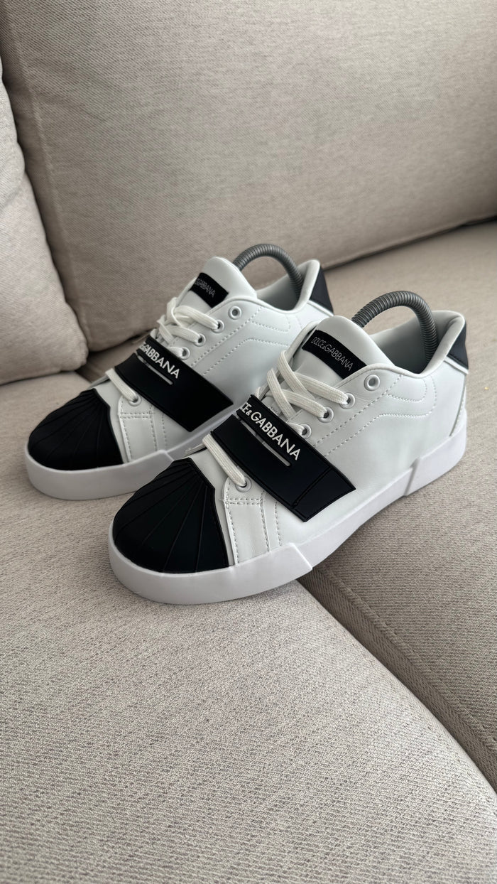 DOLCE GABBANA VELCRO BLANCO NEGRO