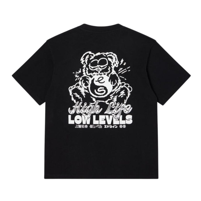 Edwin High Bear T-Shirt Black Garment Washed
