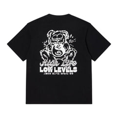 Edwin High Bear T-Shirt Black Garment Washed