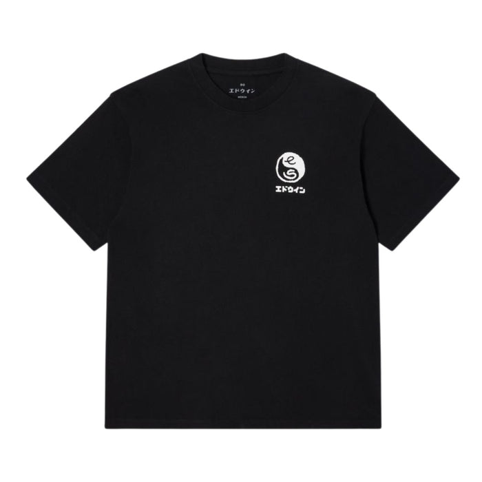 Edwin High Bear T-Shirt Black Garment Washed