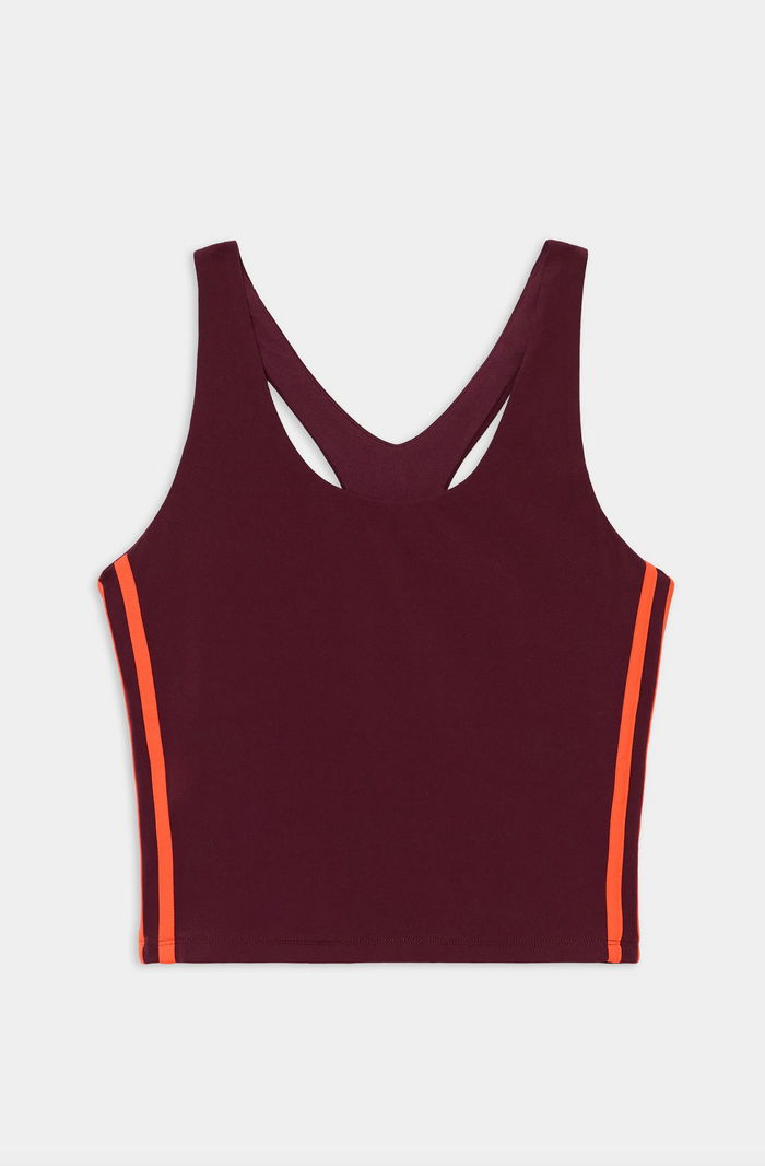 Ella Airweight Tank in Dark Cherry/Valencia
