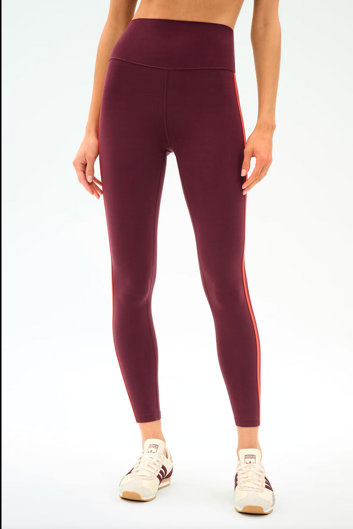 Ella High Waist Airweight 7/8 Dark Cherry/Valencia