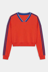 Ellie Fleece V Neck Sweatshirt