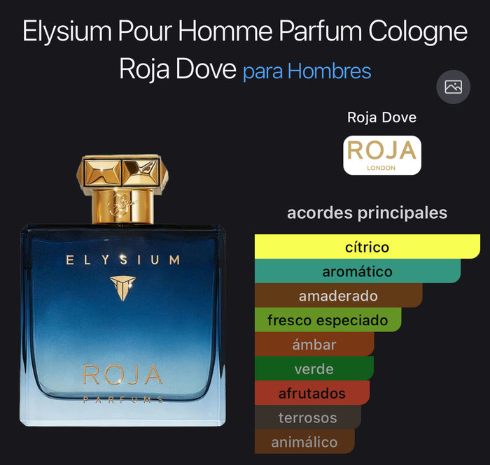 Elysium Pour Homme Parfum Cologne Roja (Preventa)