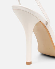Faron Stone Patent Bow Detail Heeled Sandals