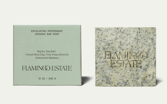 Exfoliating Peppermint Soap Brick