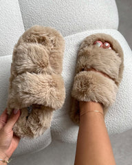 Fuzziest Mink Faux Fur Fluffy Slippers