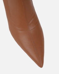 Garrett Tan Stretch Sock Boots