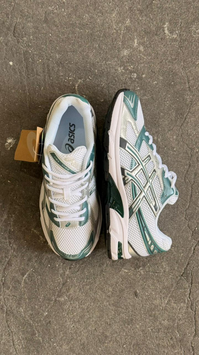 ASICS GEL BLANCO PLATEADO VERDE