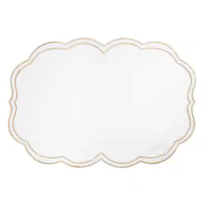 Golden Edge Embroidered Placemats