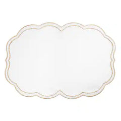 Golden Edge Embroidered Placemats