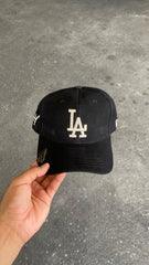 GORRA LOS ANGELES NEGRA LETRA BLANCA