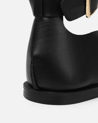 Gypsy Black Toe Loop Flat Sandals