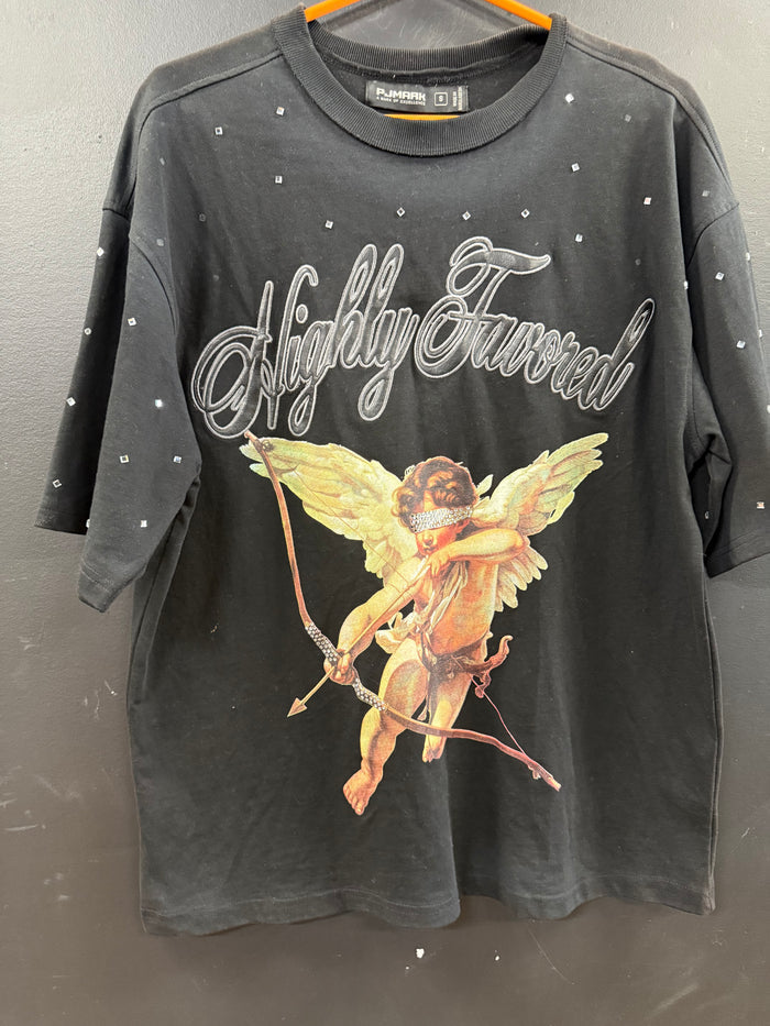 Highly Favored Washed Tee size small