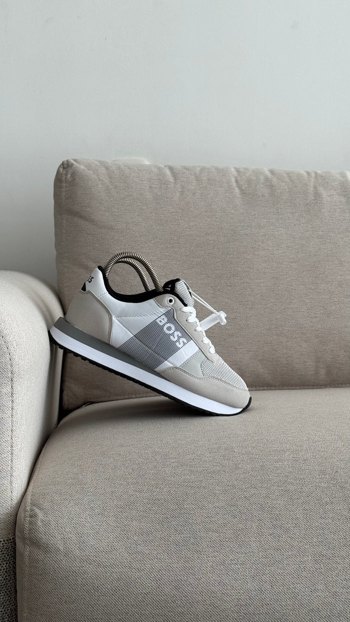 HUGO BOSS TENIS BLANCO GRIS NEGRO