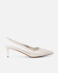 Cecily Stone Patent Low Sling Back Court Shoes