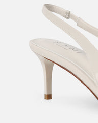Cecily Stone Patent Low Sling Back Court Shoes