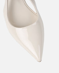 Cecily Stone Patent Low Sling Back Court Shoes
