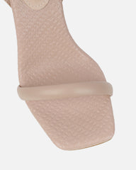 Inara Nude Sculptural Heeled Sandals