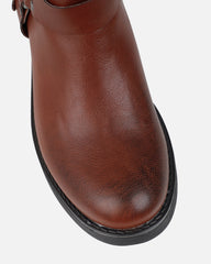 Indi Tan Short Biker Boots