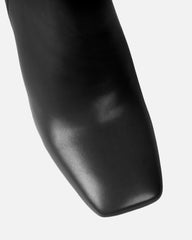 Jameson Black Mid Heeled Ankle Boots