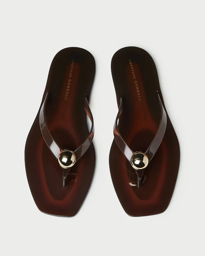Jovie Brown Jelly Flip Flop