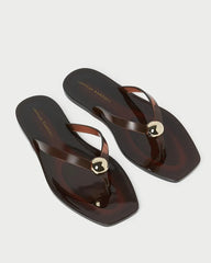 Jovie Brown Jelly Flip Flop