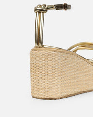 Kere Gold Metallic Espadrille Sandals
