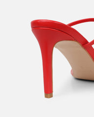Jayana Red Strappy Mules