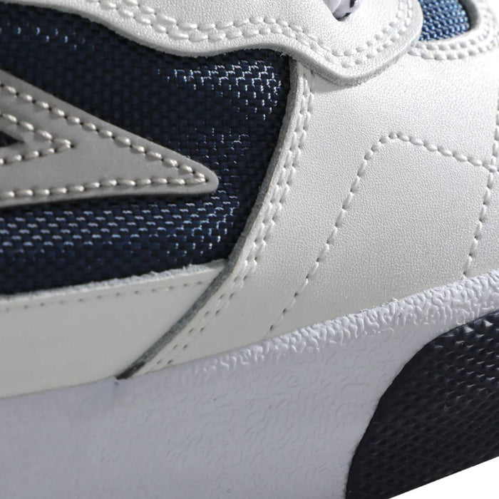 Lakai Cambridge White Leather Navy Reflective