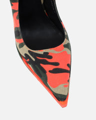 Kandie Orange Camo Sling Back Court Shoes